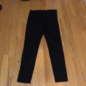 H&M side zip skinny twill pants